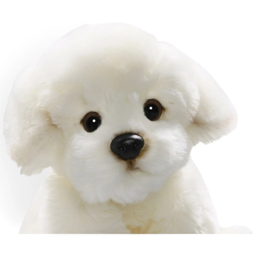 Carl Dick Plush Toy Bichon dog sitting