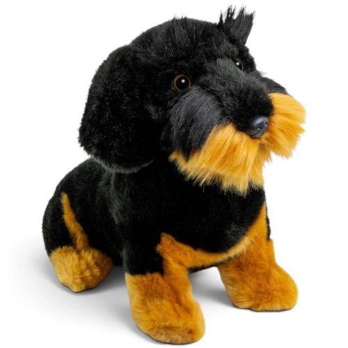 Carl Dick Plush Toy Dachshund sitting