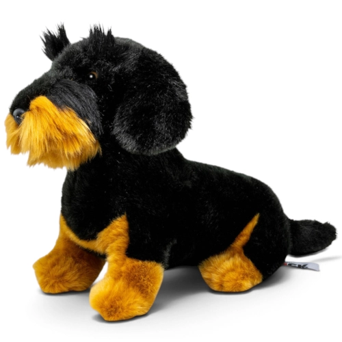Carl Dick Plush Toy Dachshund sitting