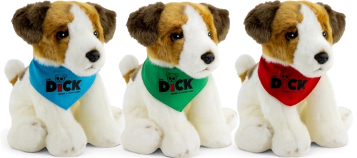 Carl Dick Plüschtier Jack Russell mit Tuch