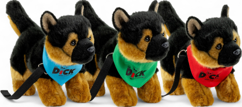 Schäferhund mit Tuch
