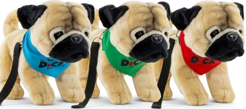 Carl Dick Plüschtier Mops mit Tuch
