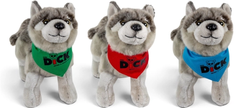 Carl Dick Plüschtier Wolf mit Tuch