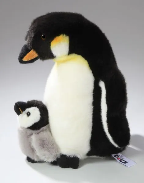 Carl Dick Plüschtier Pinguin mit Baby