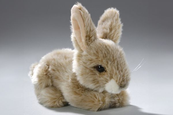 Carl Dick Plush Toy Rabbit, Bunny sitting beige