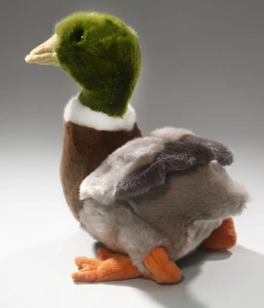 Carl Dick Plush Toy Duck, Mallard Duck