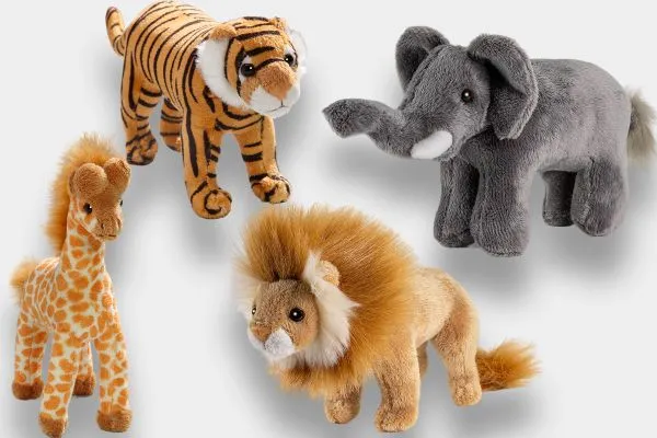 Carl Dick Plush Toy Safari and Wild animals Minis