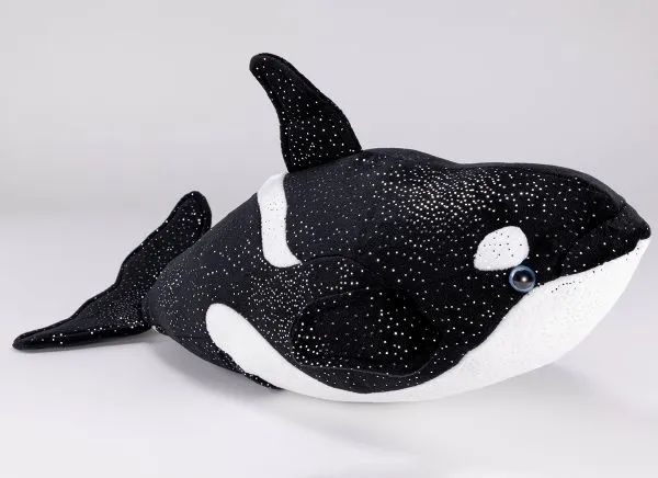 Carl Dick Plush Toy Whale, Killer-Whale, Orca