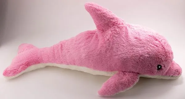 Carl Dick Plüschtier Delfin rosa