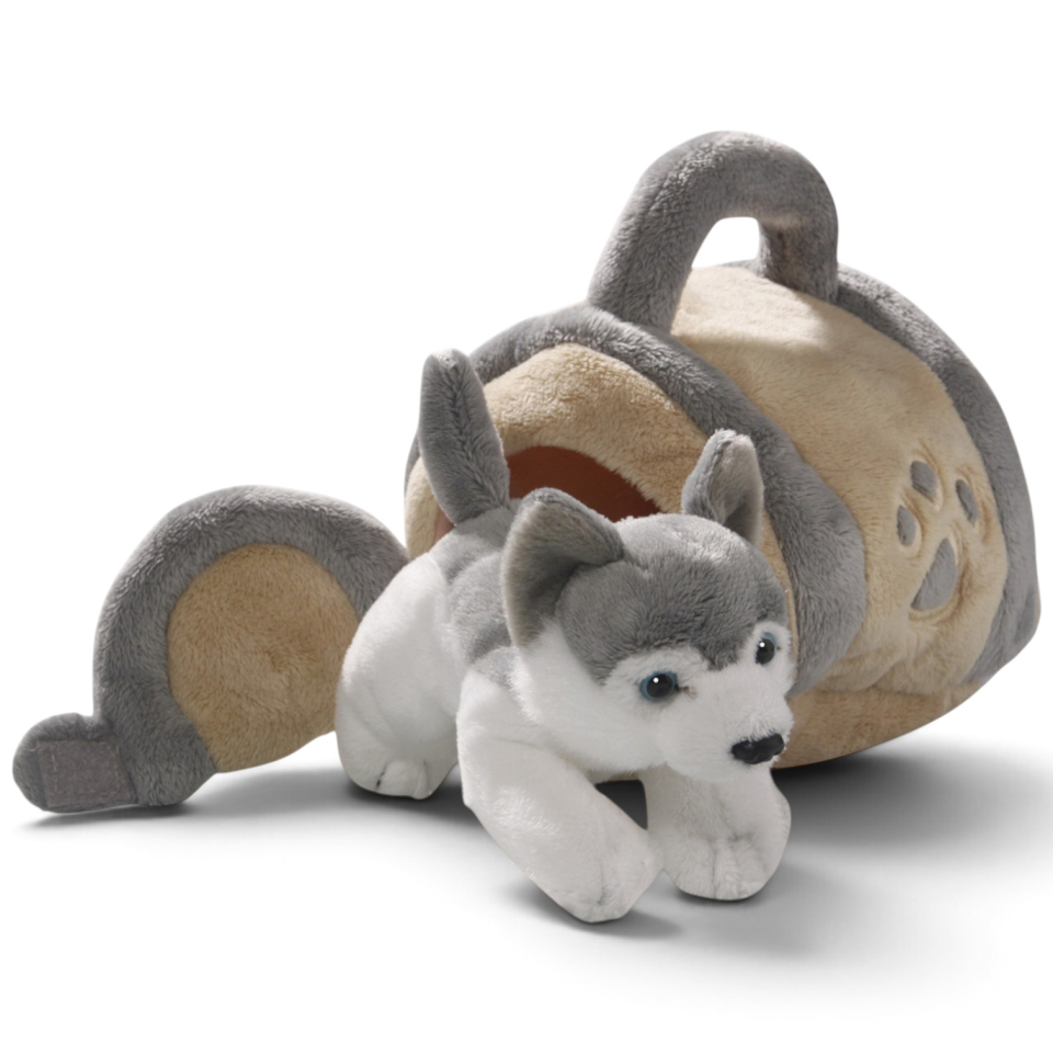 Carl Dick Plüschtier Husky in Hundehütte