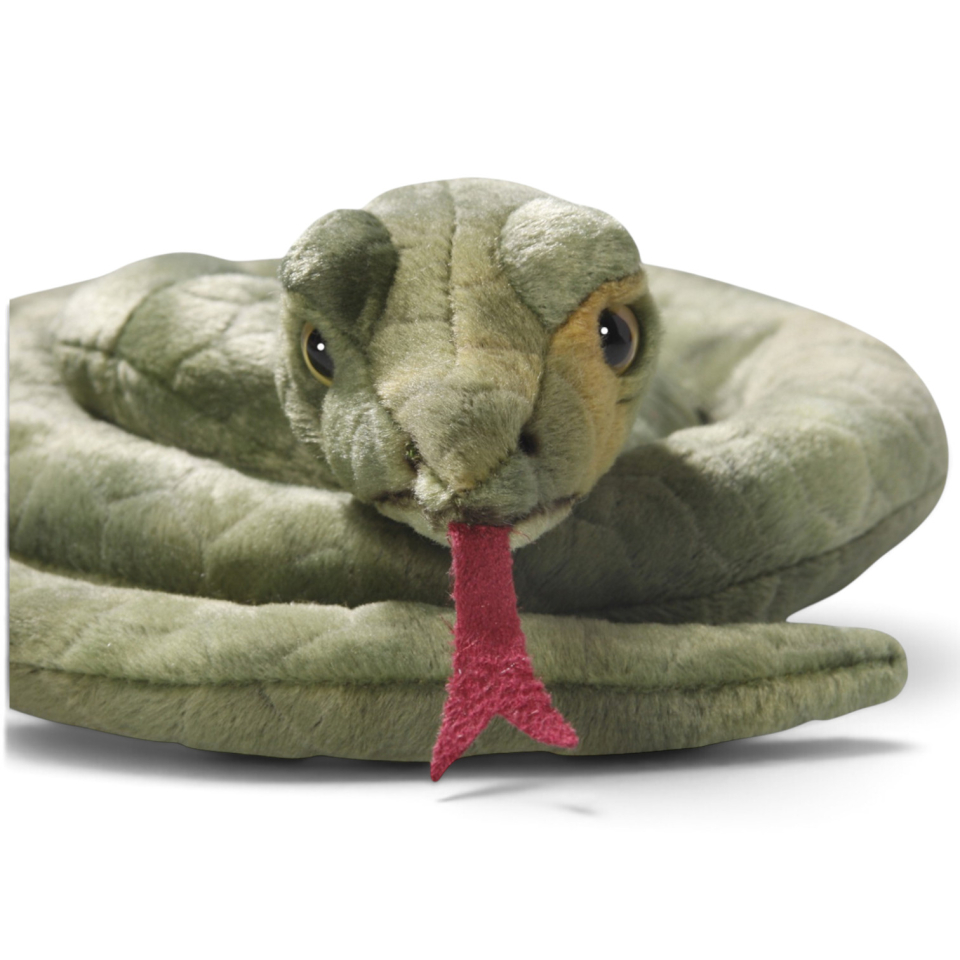 Carl Dick Plush Toy Snake Green-striped