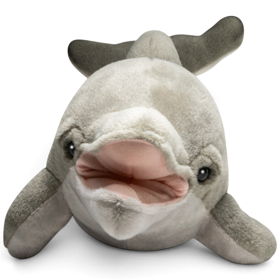 Carl Dick Plüschtier Delfin grau