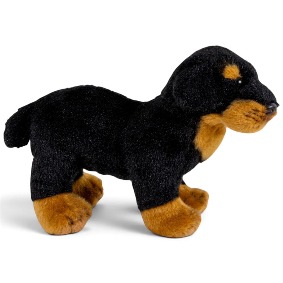 Carl Dick Plüschtier Rottweiler stehend
