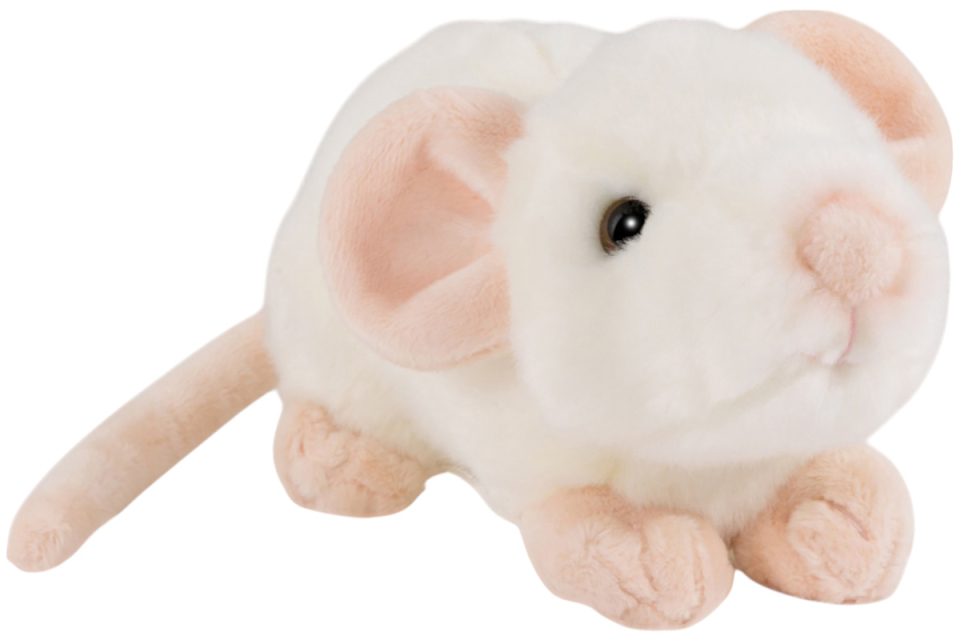 Carl Dick Plüschtier weiße Maus
