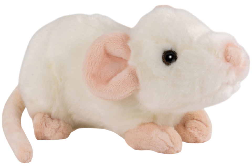 Carl Dick Plüschtier weiße Maus