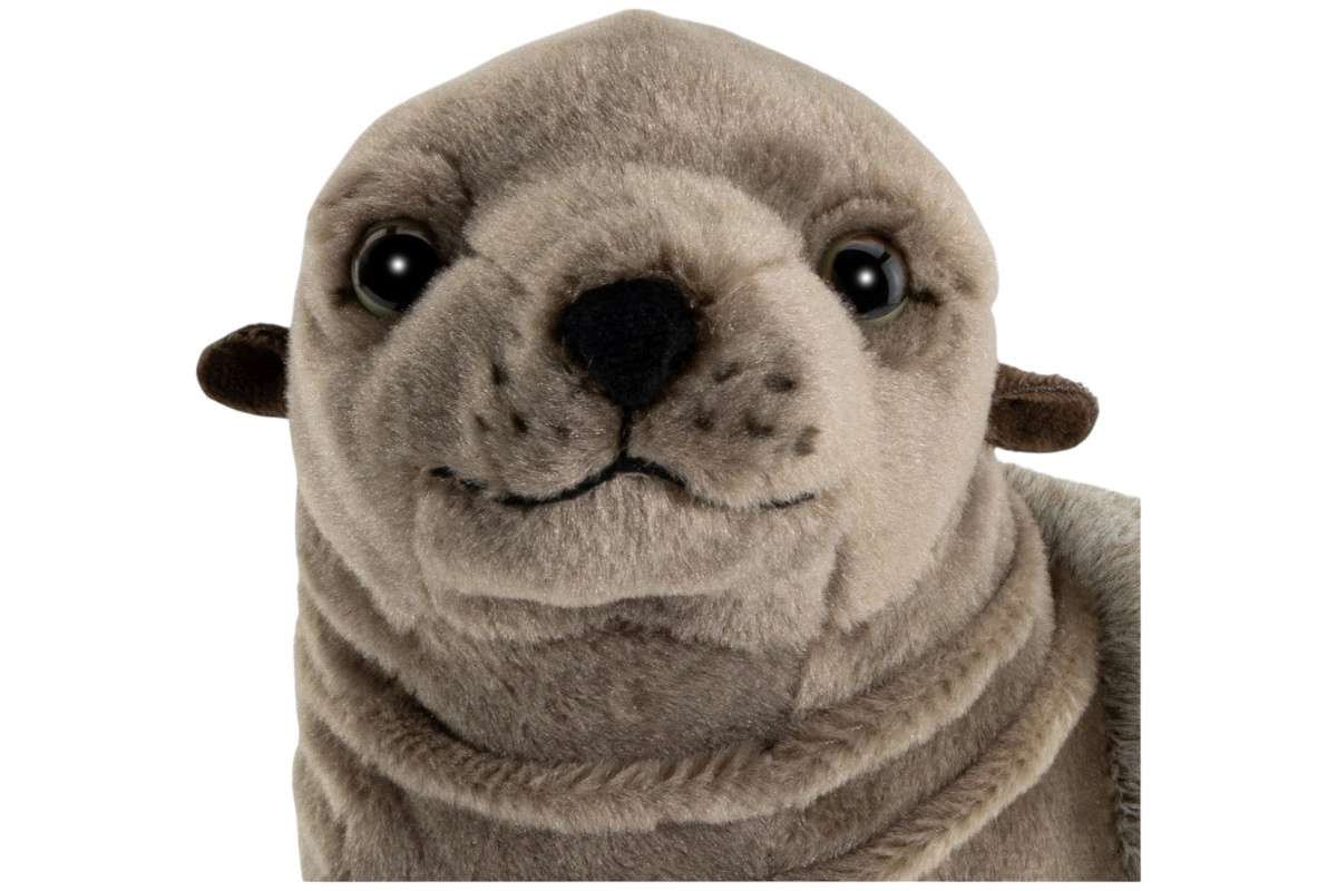 Carl Dick Plush Toy Seal grey