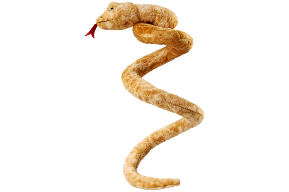 Carl Dick Plush Toy Snake Brown-striped