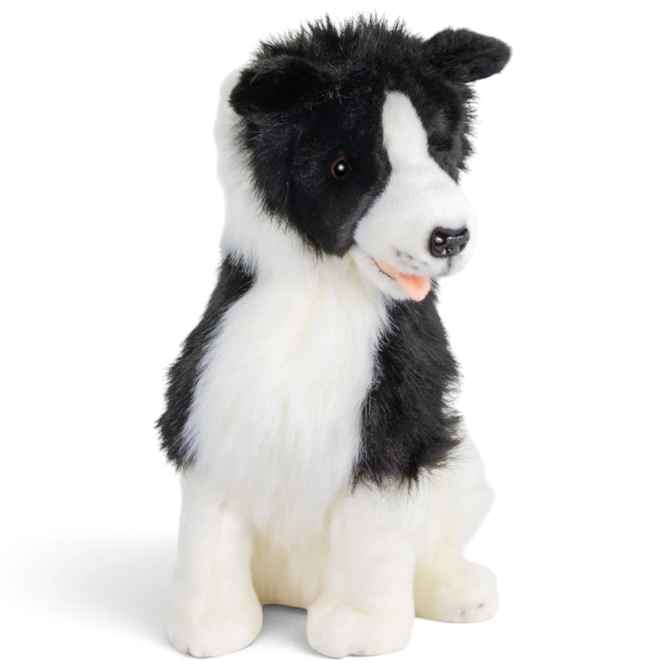 Carl Dick Plush Toy Border Collie sitting