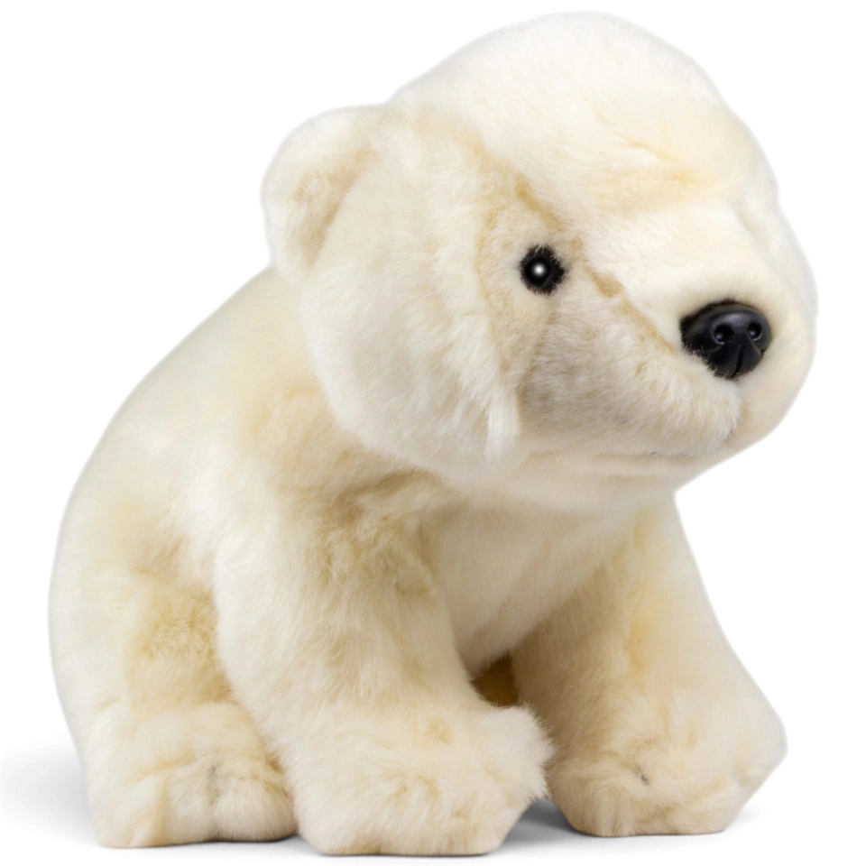 Carl Dick Plüschtier Eisbär sitzend