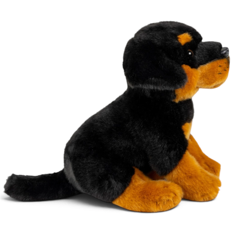 Carl Dick Plush Toy Rottweiler sitting