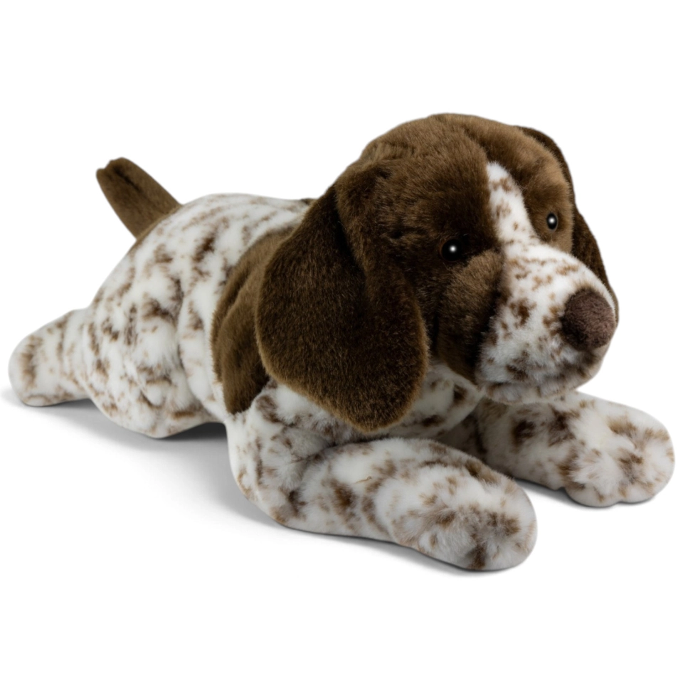 Carl Dick Plush Toy German Pointer Dog lying