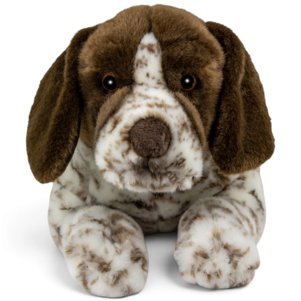 Carl Dick Plush Toy German Pointer Dog lying
