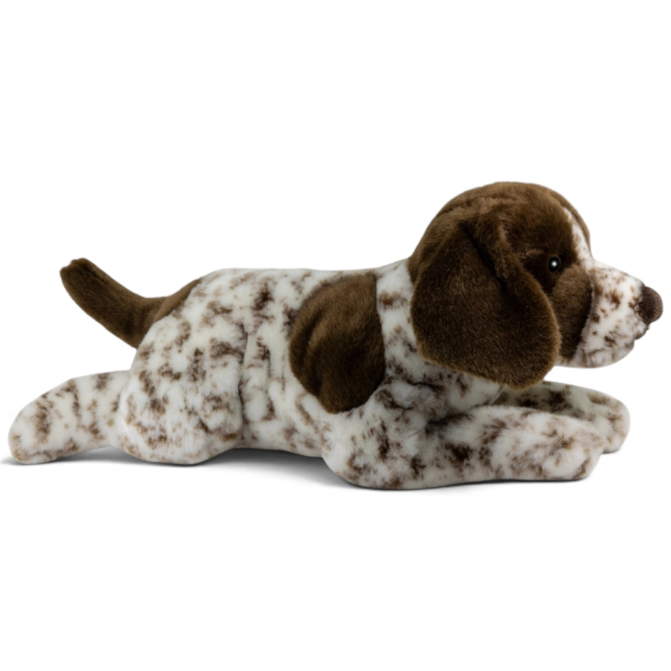 Carl Dick Plush Toy German Pointer Dog lying