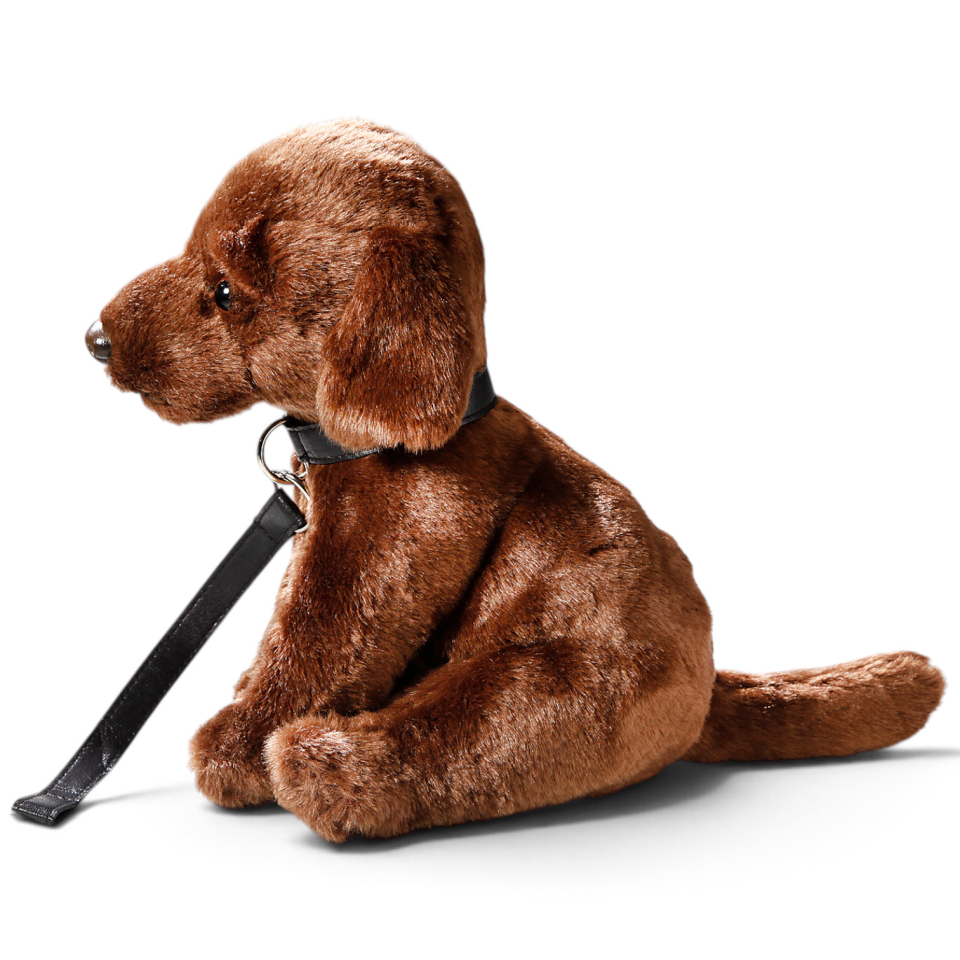 Carl Dick Plüschtier Labrador Retriever braun mit Leine