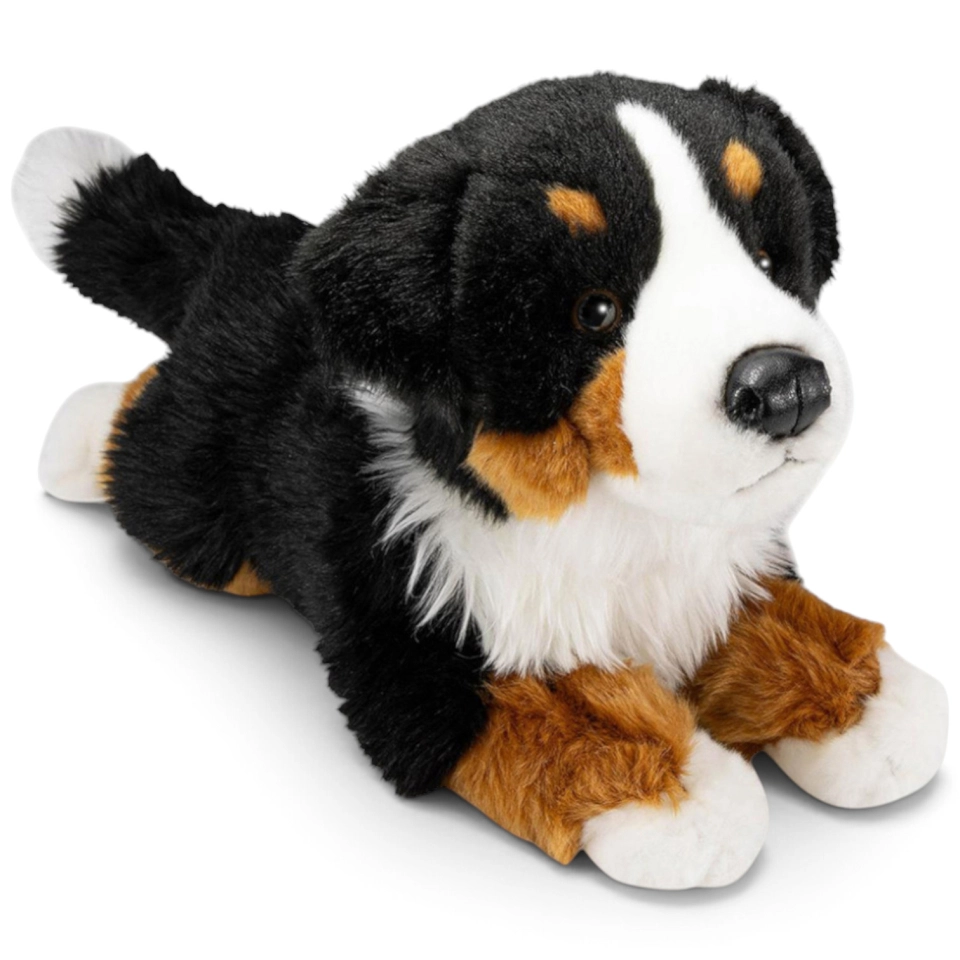 Carl Dick Plush Toy Bernese Mountain Dog lying