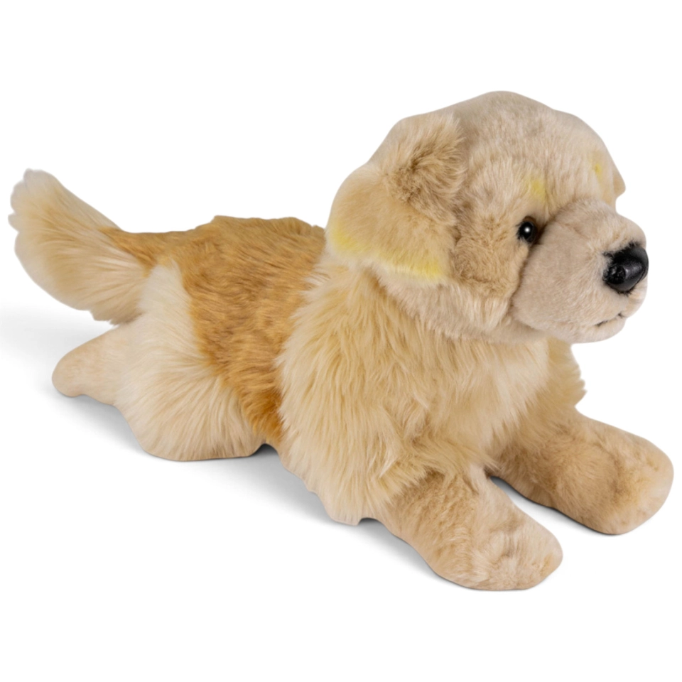Carl Dick Plush Toy Golden Retriever - Labrador Dog lying