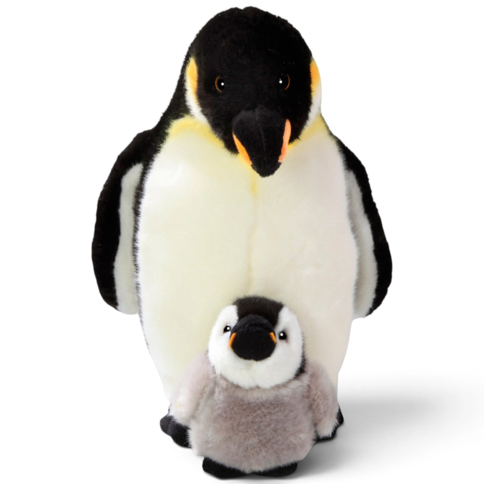 Carl Dick Plush Toy Penguin with Baby