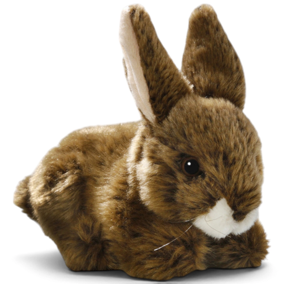 Carl Dick Plüschtier Hase sitzend braun
