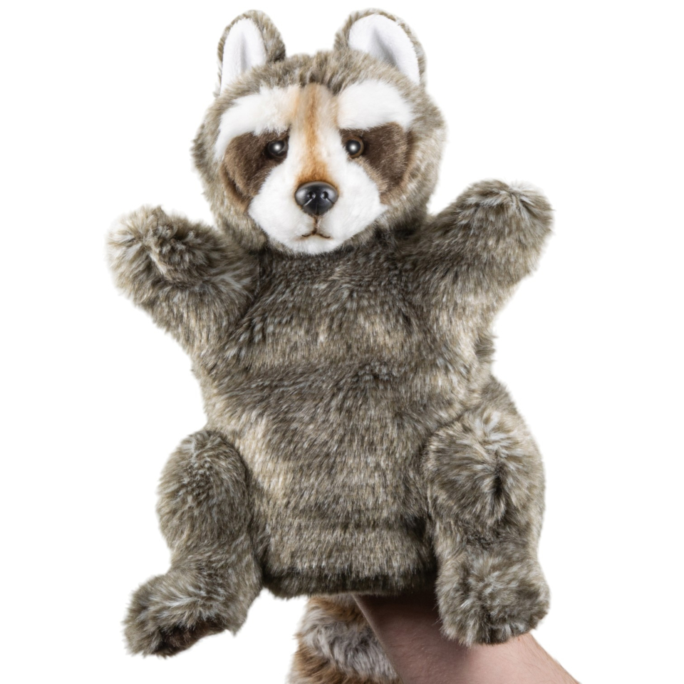 Waschbär Handpuppe