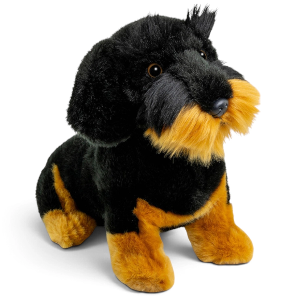 Carl Dick Plush Toy Dachshund sitting