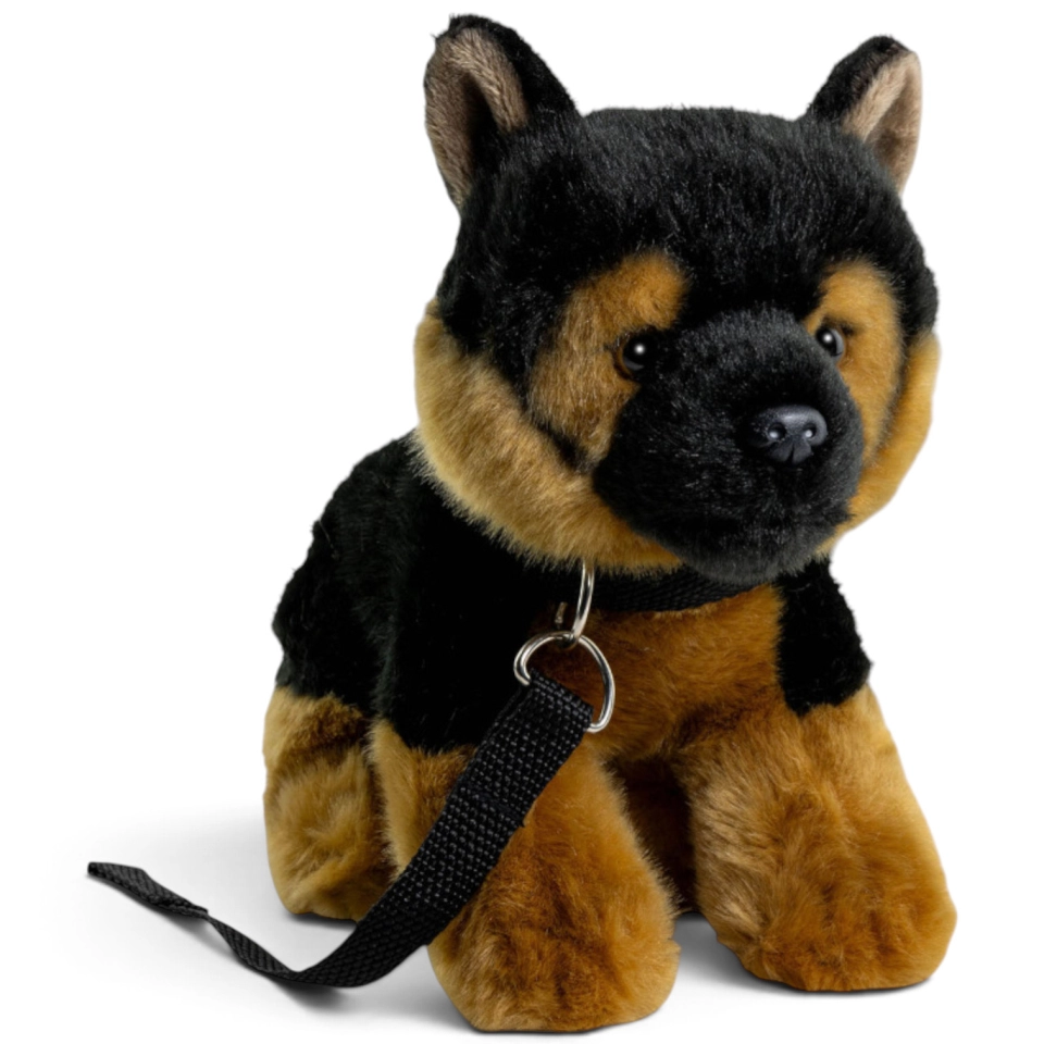 Carl Dick Plush Toy German Shepherd Dog, Alsatian Puppy with lead