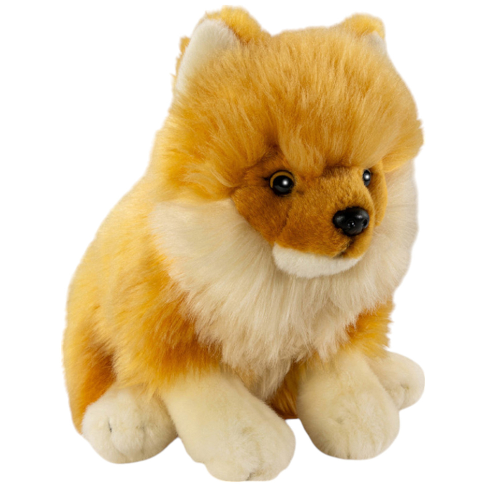Carl Dick Plüschtier Zwergspitz sitzend, Pomeranian Hund