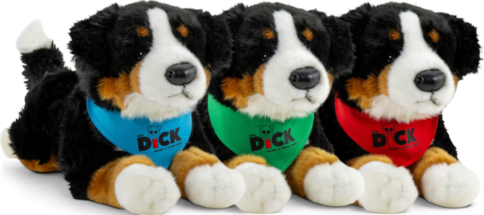 Carl Dick Plüschtier Berner Sennenhund mit Tuch