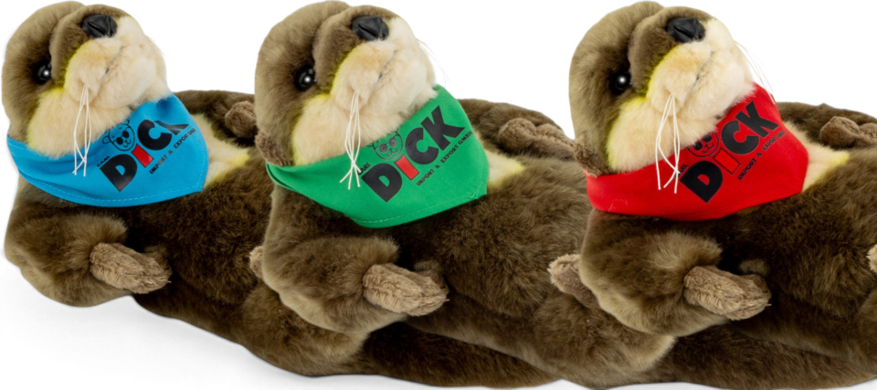 Carl Dick Plüschtier Otter mit Tuch