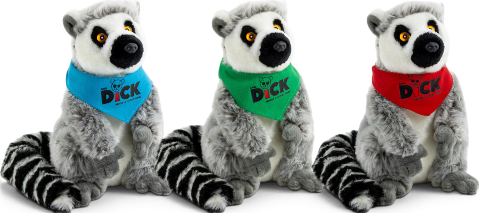 Carl Dick Plüschtier Katta, Lemur mit Tuch