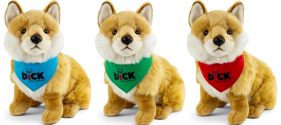 Carl Dick Plüschtier Fuchs mit Tuch