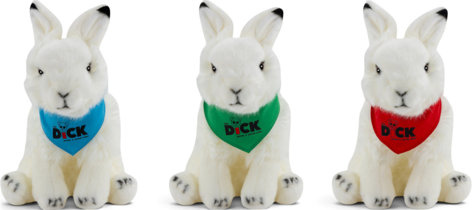Carl Dick Plush Toy Snow Hare with scarf