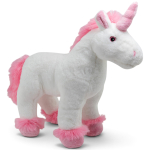 Unicorn white-pink standing